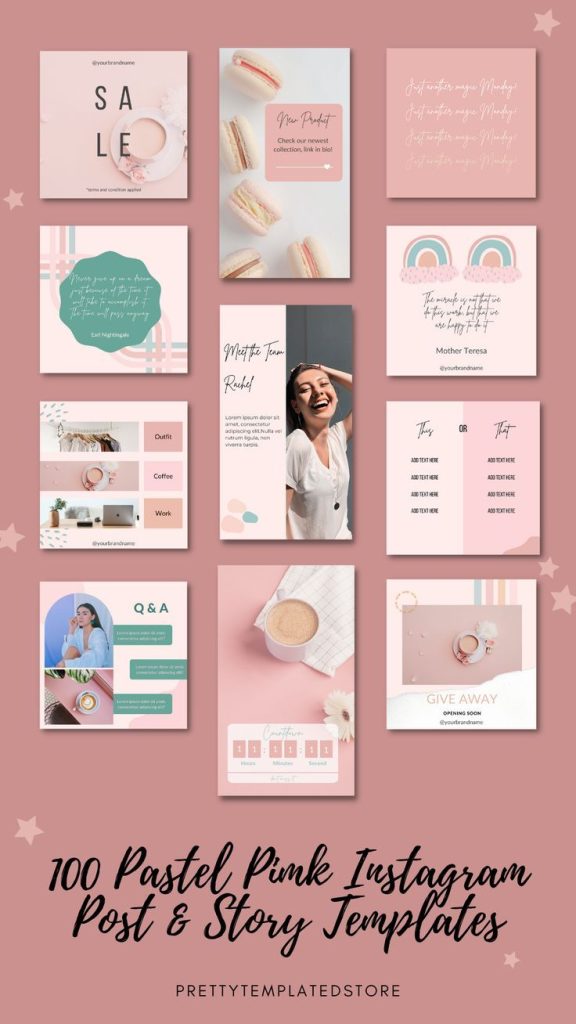 pink aesthetic instagram story template pastel paradise pink aesthetic story frame template