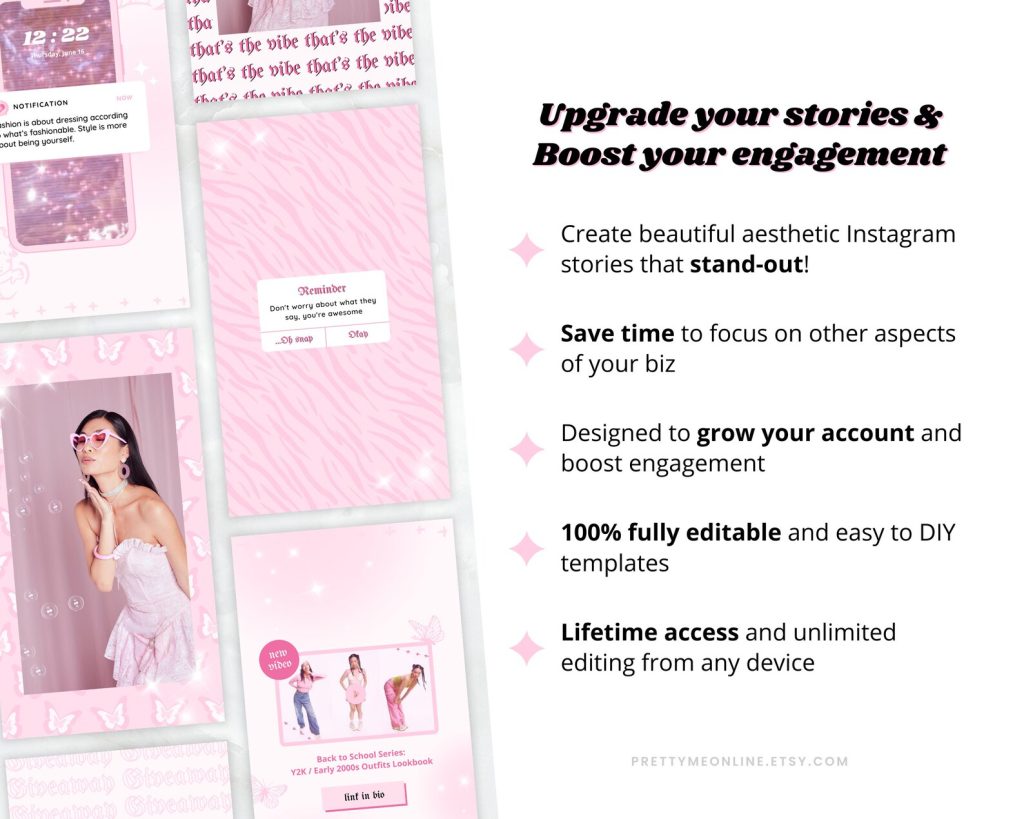 pink aesthetic instagram story template pink lemonade quote aesthetic instagram story template