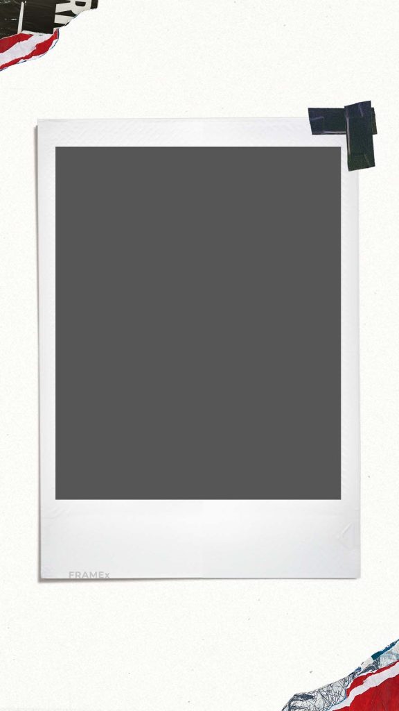 polaroid collage aesthetic reel story template with photo frames