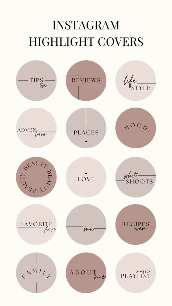 simple aesthetic instagram story template minimalist story highlight cover aesthetic Instagram story template