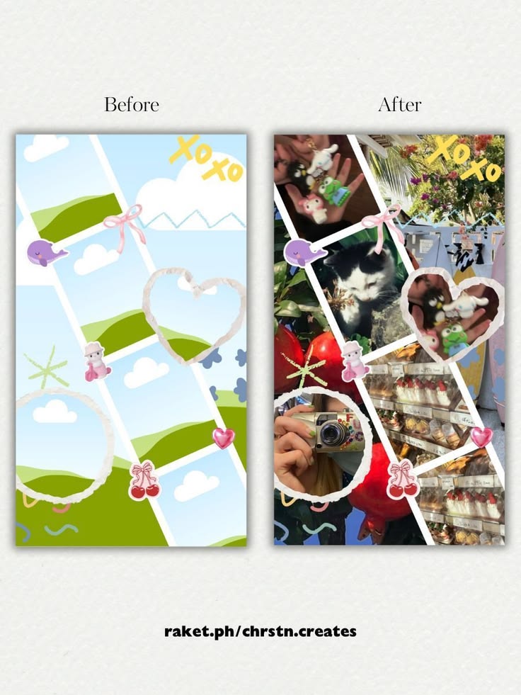 simple aesthetic instagram story template simple half and half layout aesthetic Instagram story template