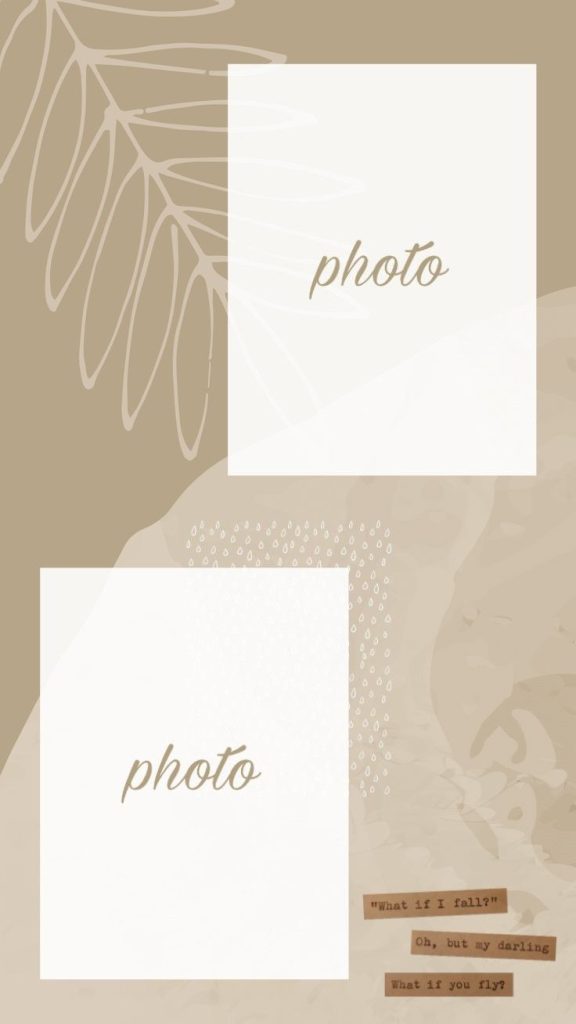 simple aesthetic instagram story template simple line art frame aesthetic Instagram story template