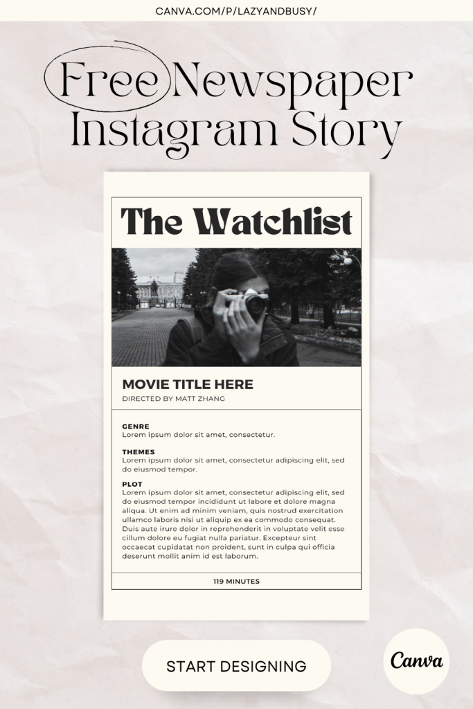 vintage aesthetic story template old newspaper Instagram story template