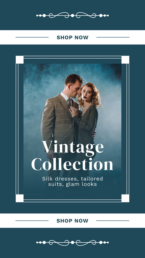 vintage aesthetic story template sepia tone Instagram story template with warm filter