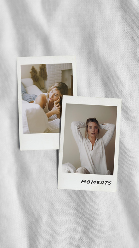 vintage polaroid frame soft aesthetic Instagram story template