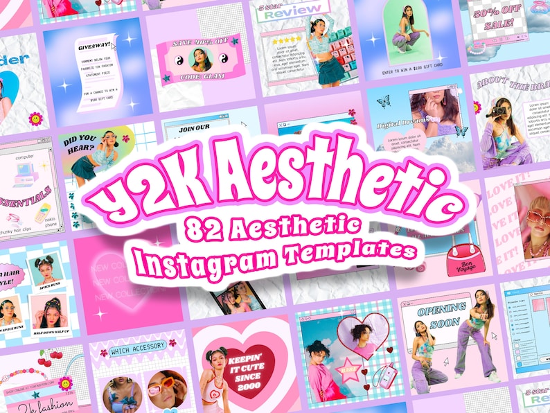 y2k aesthetic instagram story templates fuzzy border frame y2k aesthetic Instagram story template