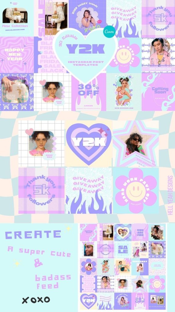 y2k aesthetic instagram story templates pixelated font y2k aesthetic Instagram story template